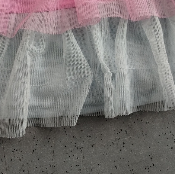 Way To Celebrate Girls Tiered Mesh Skirt, Sizes girl S (6-6x) Yellow Pink Blue - Picture 8 of 16